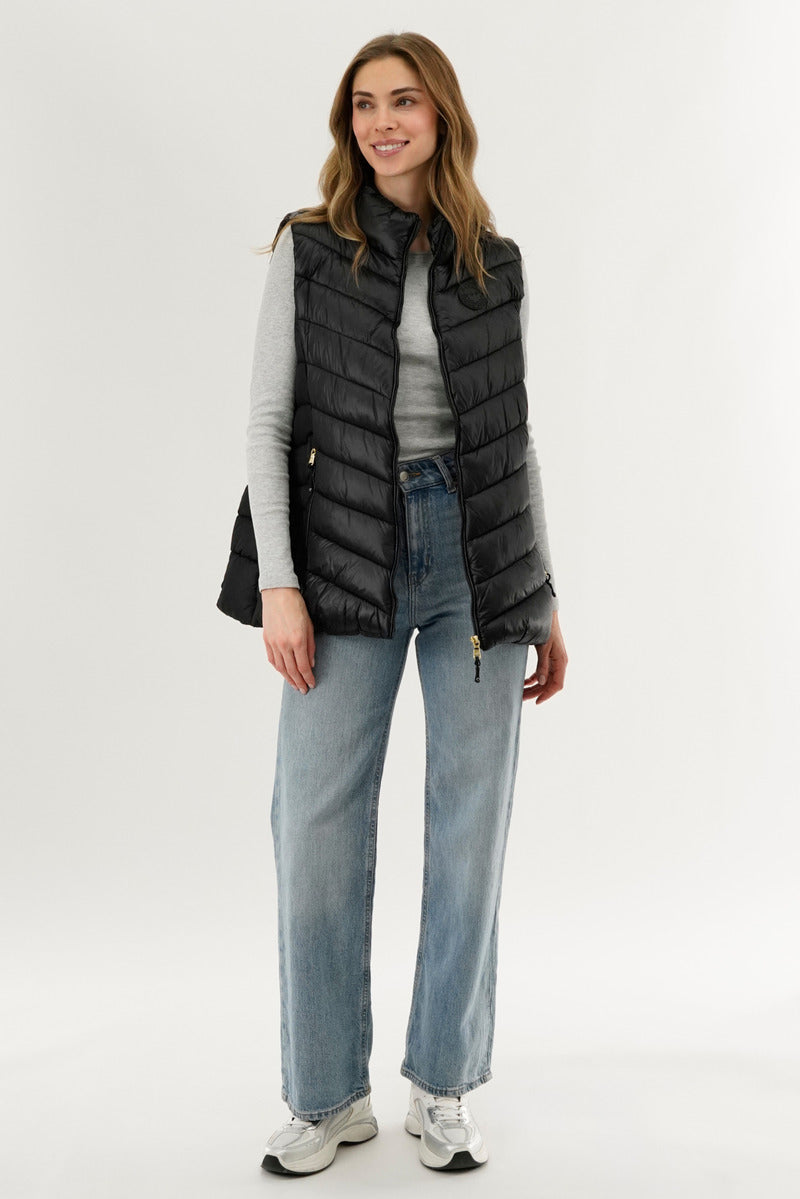 Canada Weather Gear Chevron Quilted Vest - Black