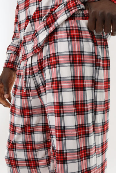 Canada Weather Gear Long Printed Pajama Pants - Red - Mens Pajamas - Canada Weather Gear