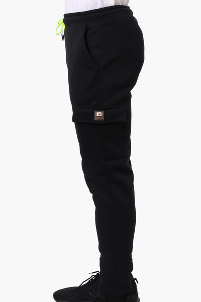 Canada Work Gear Tie Waist Cargo Joggers - Black - Mens Joggers & Sweatpants - Canada Weather Gear