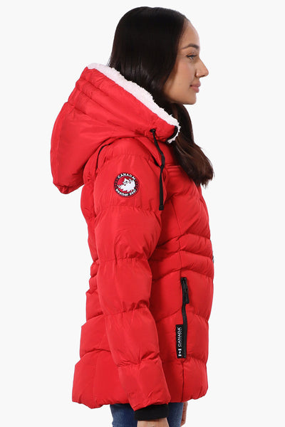 Canada Weather Gear Zip Off Sleeve Bomber Jacket - Red - Womens Bomber Jackets - Canada Weather Gear