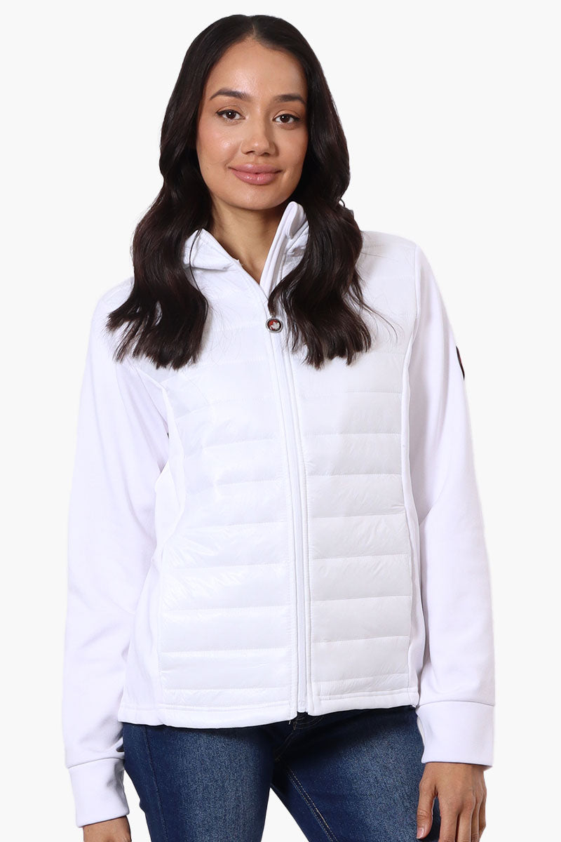 Canada Weather Gear Quilted Nylon Lightweight Jacket - White - Womens Lightweight Jackets - Canada Weather Gear