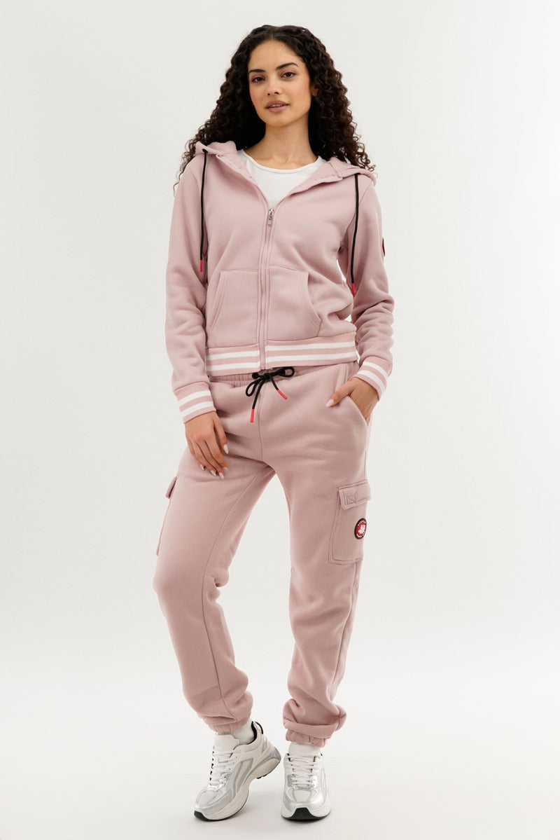 Canada Weather Gear Fleece Zip Up Hoodie - Pink - Womens Hoodies & Sweatshirts - Canada Weather Gear