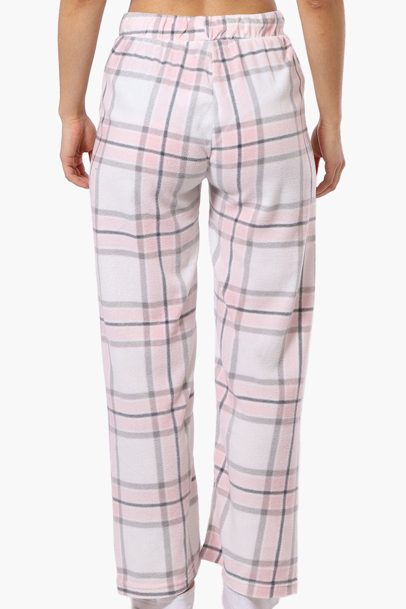 Canada Weather Gear Plaid Wide Leg Pajama Bottoms - White - Womens Pajamas - Canada Weather Gear