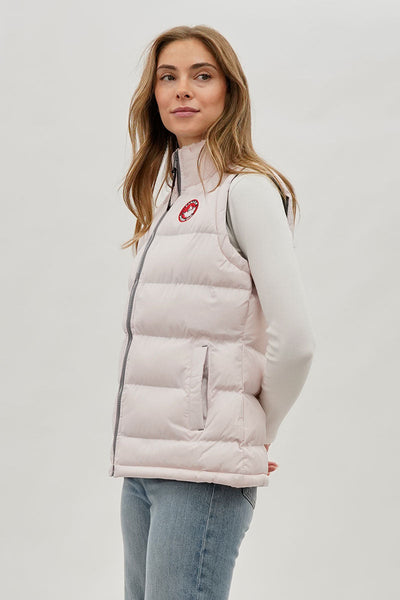 Canada Weather Gear Fleece Lined Collar Puffer Vest - Blush