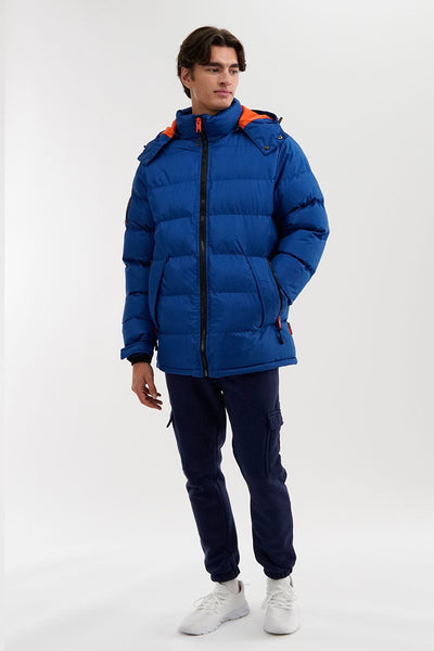 Super Triple Goose Thermal-Foil Lining Bomber Jacket - Blue