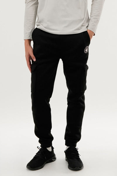 Canada Weather Gear Basic Cargo Joggers - Black - Mens Joggers & Sweatpants - Canada Weather Gear