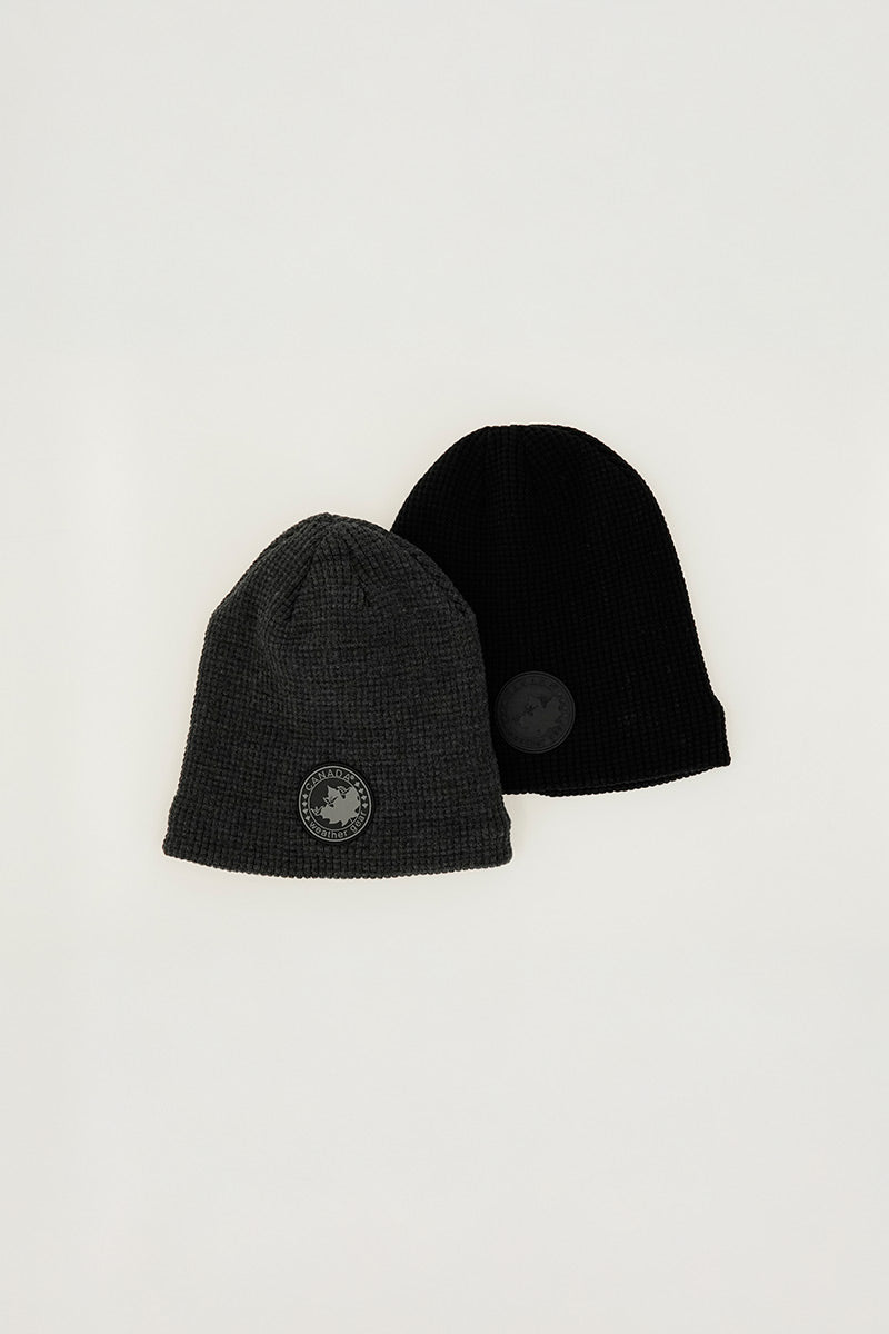 Canada Weather Gear Two-Pack Ribbed Hat - Grey - Mens Hats - Canada Weather Gear