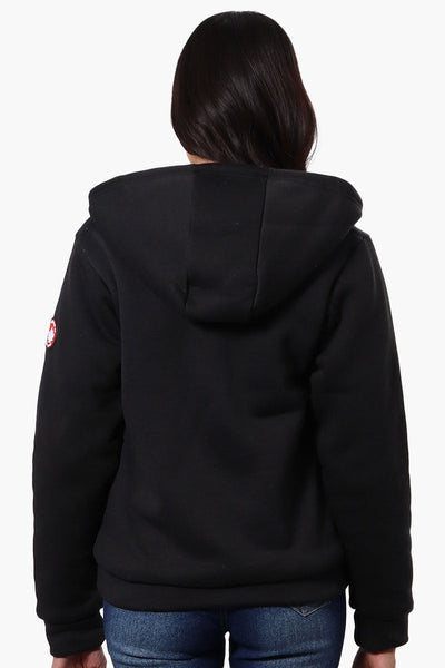 Canada Weather Gear Fleece Lined Zip Up Hoodie - Black - Womens Hoodies & Sweatshirts - Canada Weather Gear