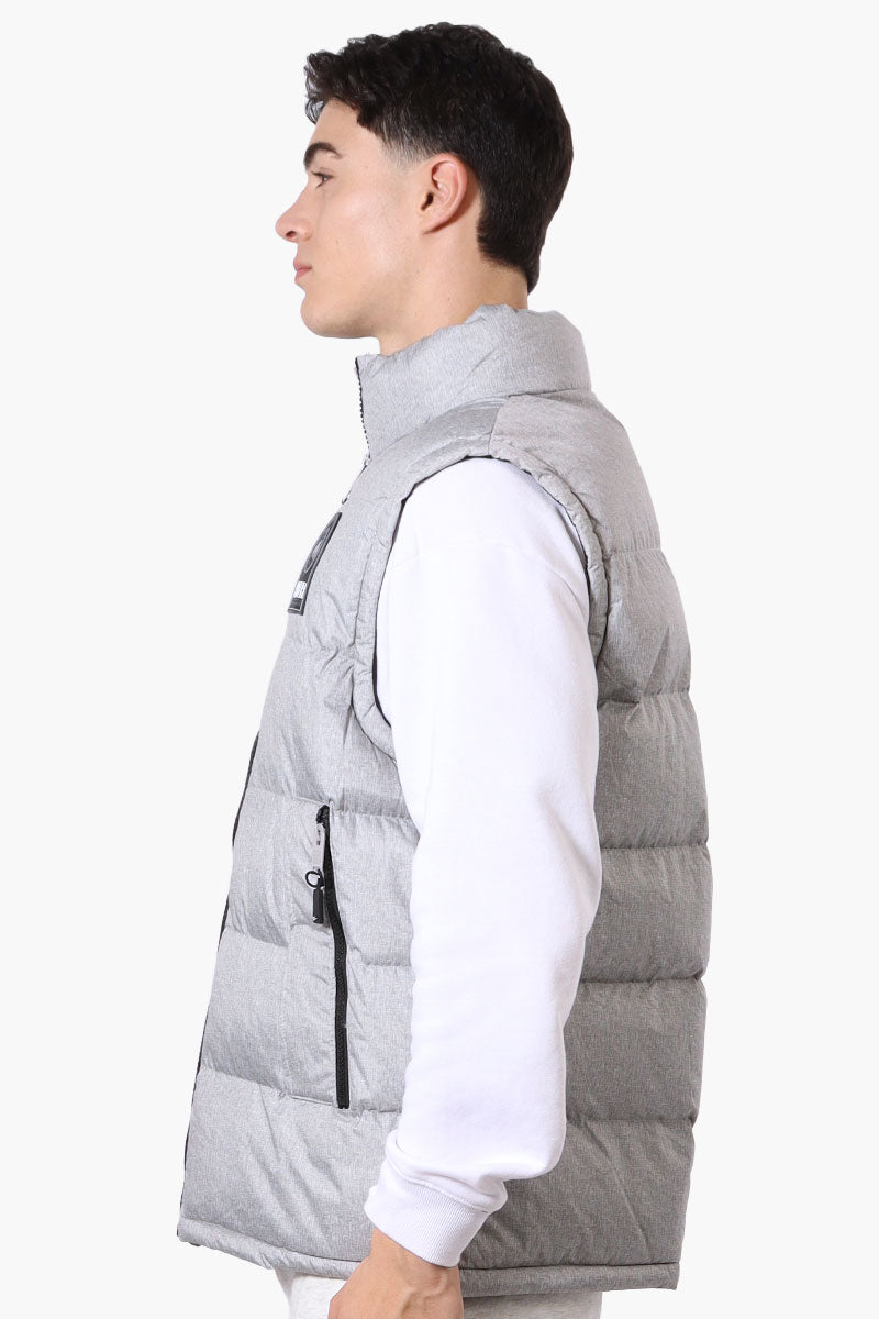 Super Triple Goose Double Pocket Bubble Vest - Grey - Mens Vests - Canada Weather Gear