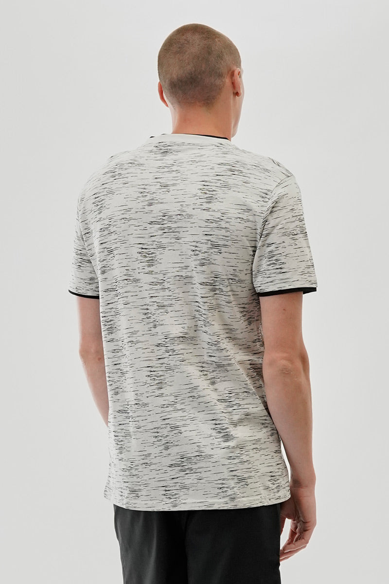 Canada Weather Gear Vintage Patterned Crewneck Tee - Stone - Mens Tees & Tank Tops - Canada Weather Gear
