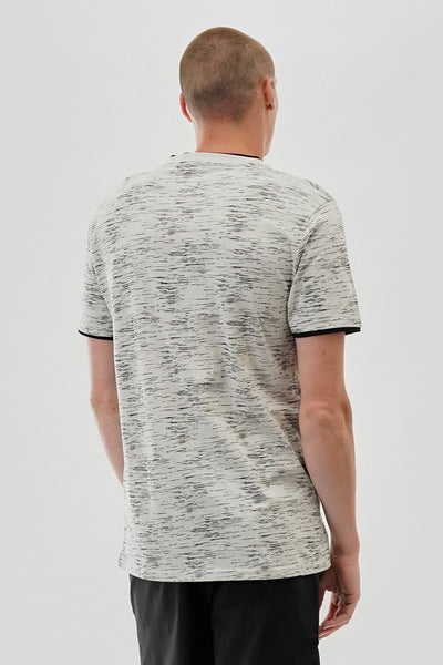 Canada Weather Gear Vintage Patterned Crewneck Tee - Stone - Mens Tees & Tank Tops - Canada Weather Gear