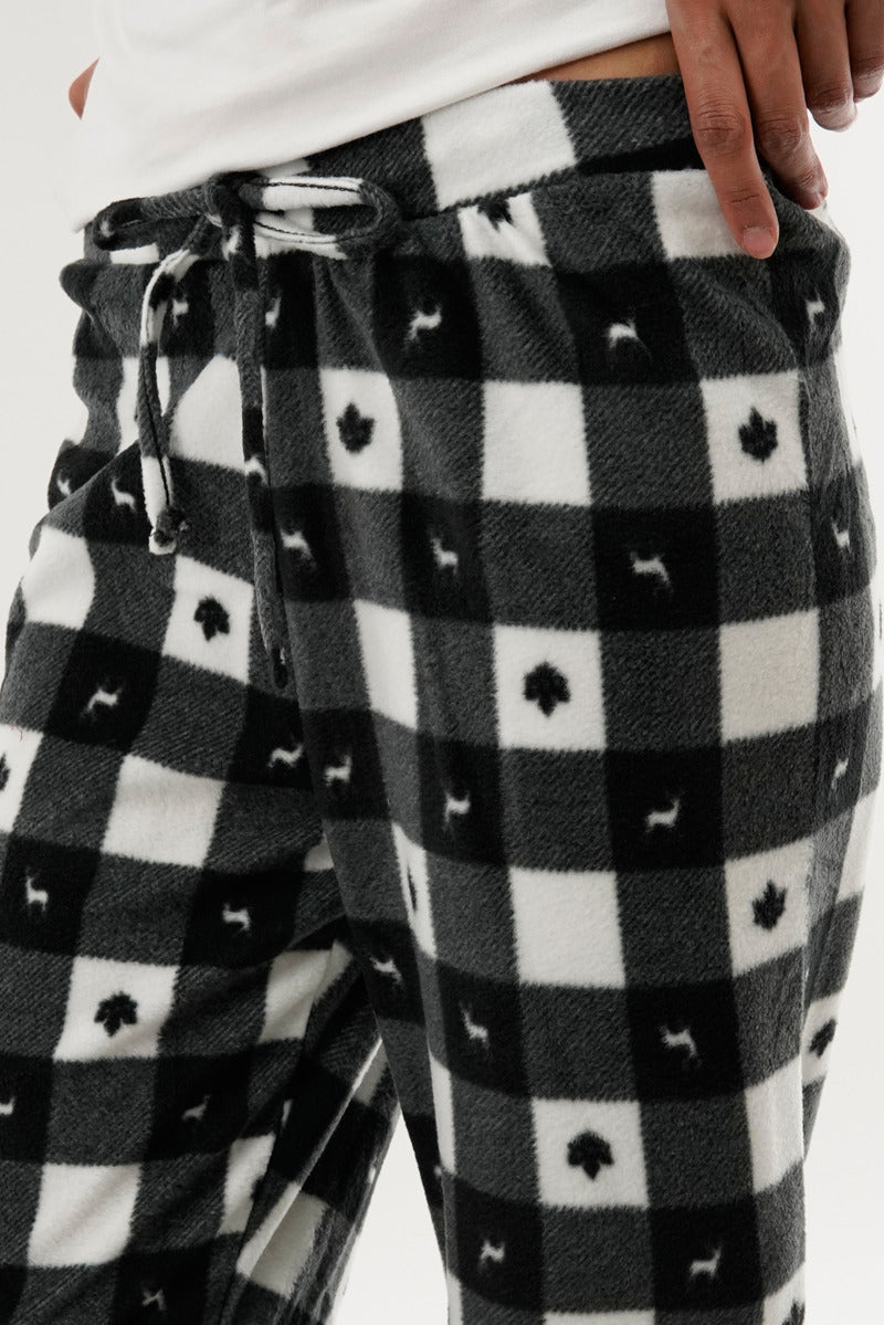 Canada Weather Gear Plaid Pajama Pants - Black - Womens Pajamas - Canada Weather Gear