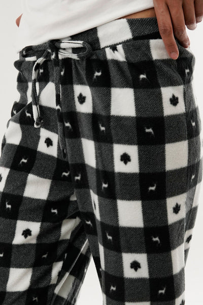 Canada Weather Gear Plaid Pajama Pants - Black - Womens Pajamas - Canada Weather Gear
