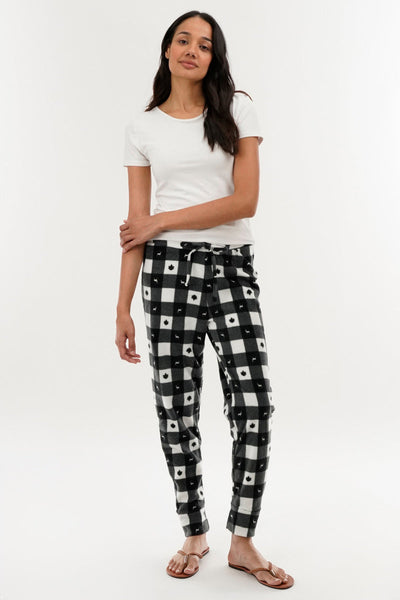 Canada Weather Gear Plaid Pajama Pants - Black - Womens Pajamas - Canada Weather Gear