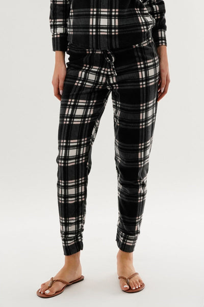 Canada Weather Gear Plaid Pajama Pants - Black - Womens Pajamas - Canada Weather Gear