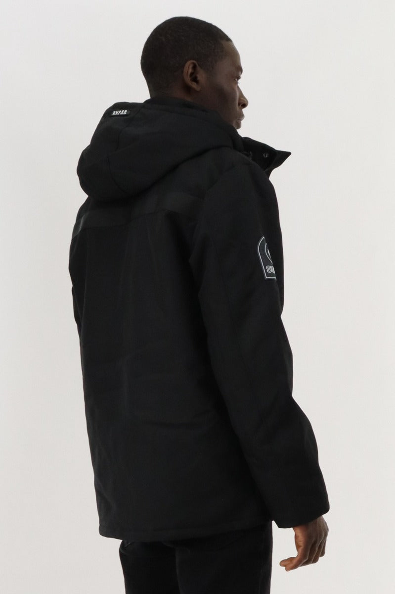 Super Triple Goose Utility Parka Jacket - Black - Mens Parka Jackets - Canada Weather Gear