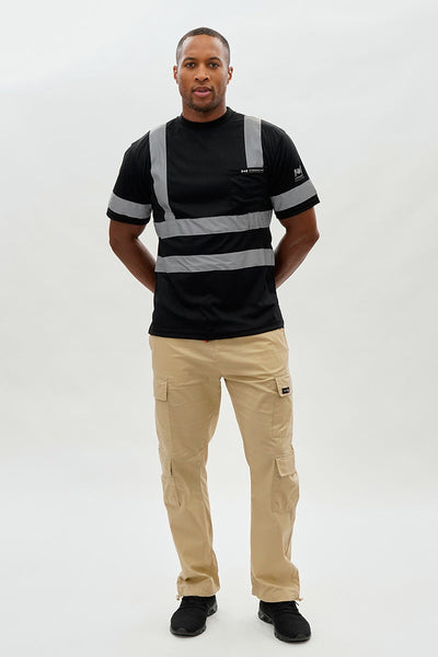 Canada Work Gear Hi-Vis Short Sleeve Tee - Black - Mens Tees & Tank Tops - Canada Weather Gear