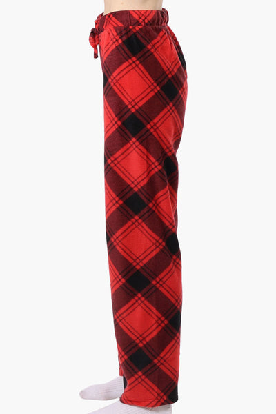 Canada Weather Gear Plaid Wide Leg Pajama Pants - Red