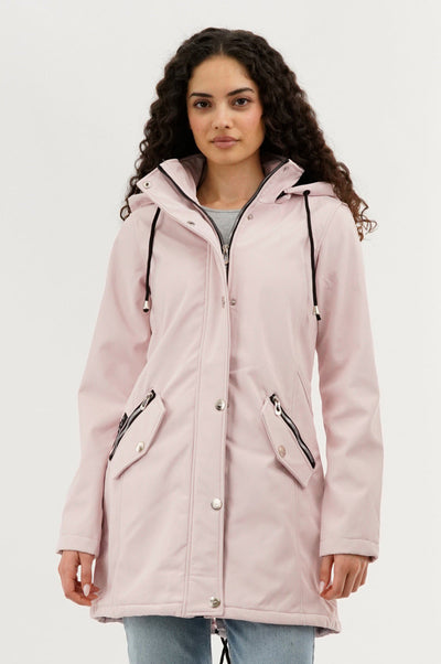 Canada Weather Gear Soft Shell Lightweight Jacket - Blush - Womens Lightweight Jackets - Canada Weather Gear