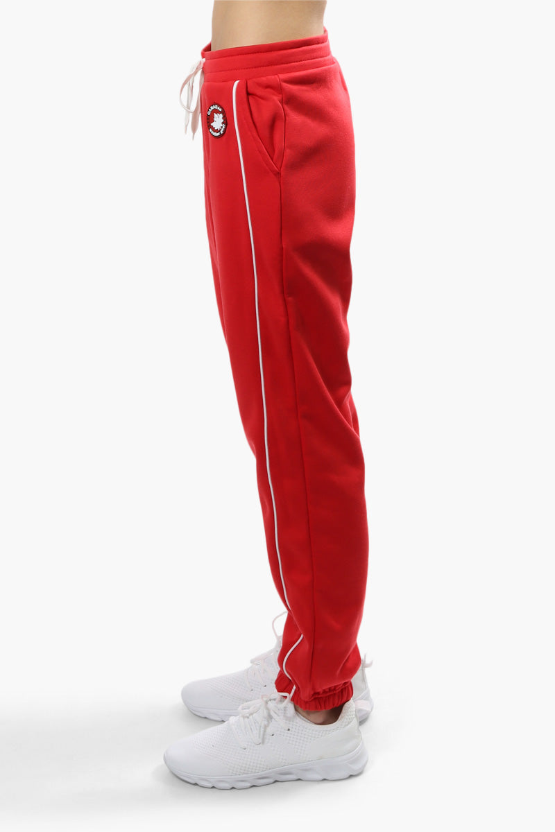 Canada Weather Gear Solid Piping Detail Joggers - Red - Womens Joggers & Sweatpants - Canada Weather Gear