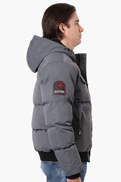 Super Triple Goose 4 Pocket Bomber Jacket - Grey - Mens Bomber Jackets - Canada Weather Gear