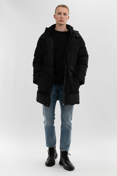 Canada Weather Gear Puffer Parka Jacket - Black