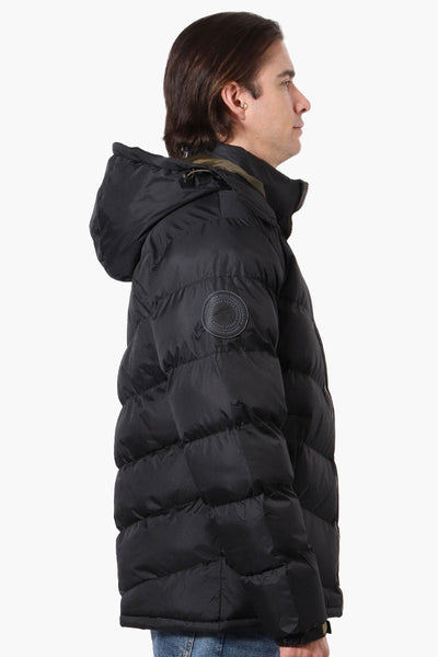 Super Triple Goose Bubble Contrast Detail Bomber Jacket - Black - Mens Bomber Jackets - Canada Weather Gear