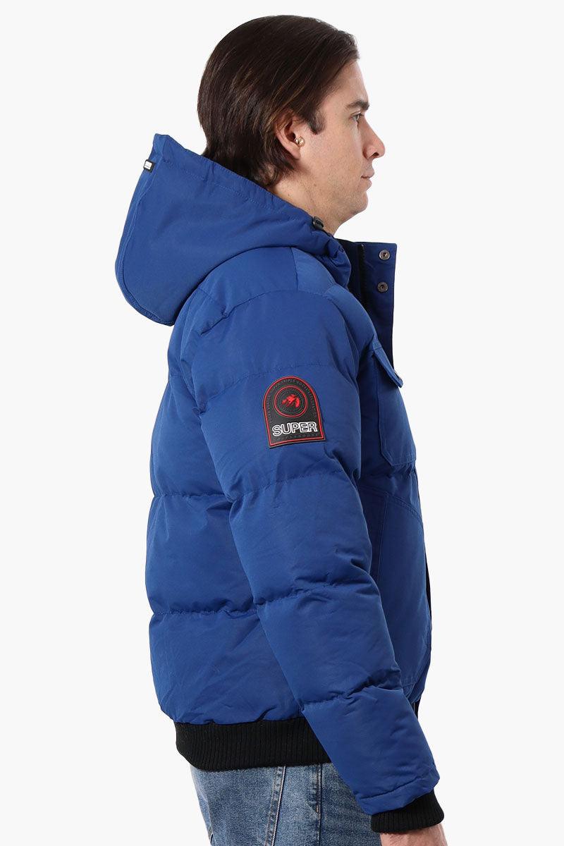 Super Triple Goose 4 Pocket Bomber Jacket - Blue - Mens Bomber Jackets - Canada Weather Gear