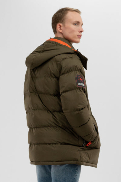 Super Triple Goose Thermal Foil Lining Bomber Jacket - Olive