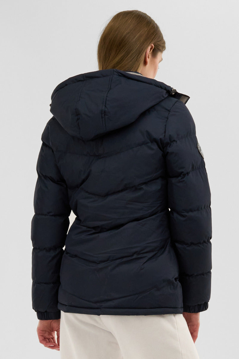 Canada Weather Gear Chevron Bubble Bomber Jacket - Navy - Womens Bomber Jackets - Canada Weather Gear