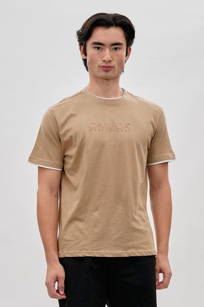 Canada Weather Gear Classic Tee - Camel - Mens Tees & Tank Tops - Canada Weather Gear