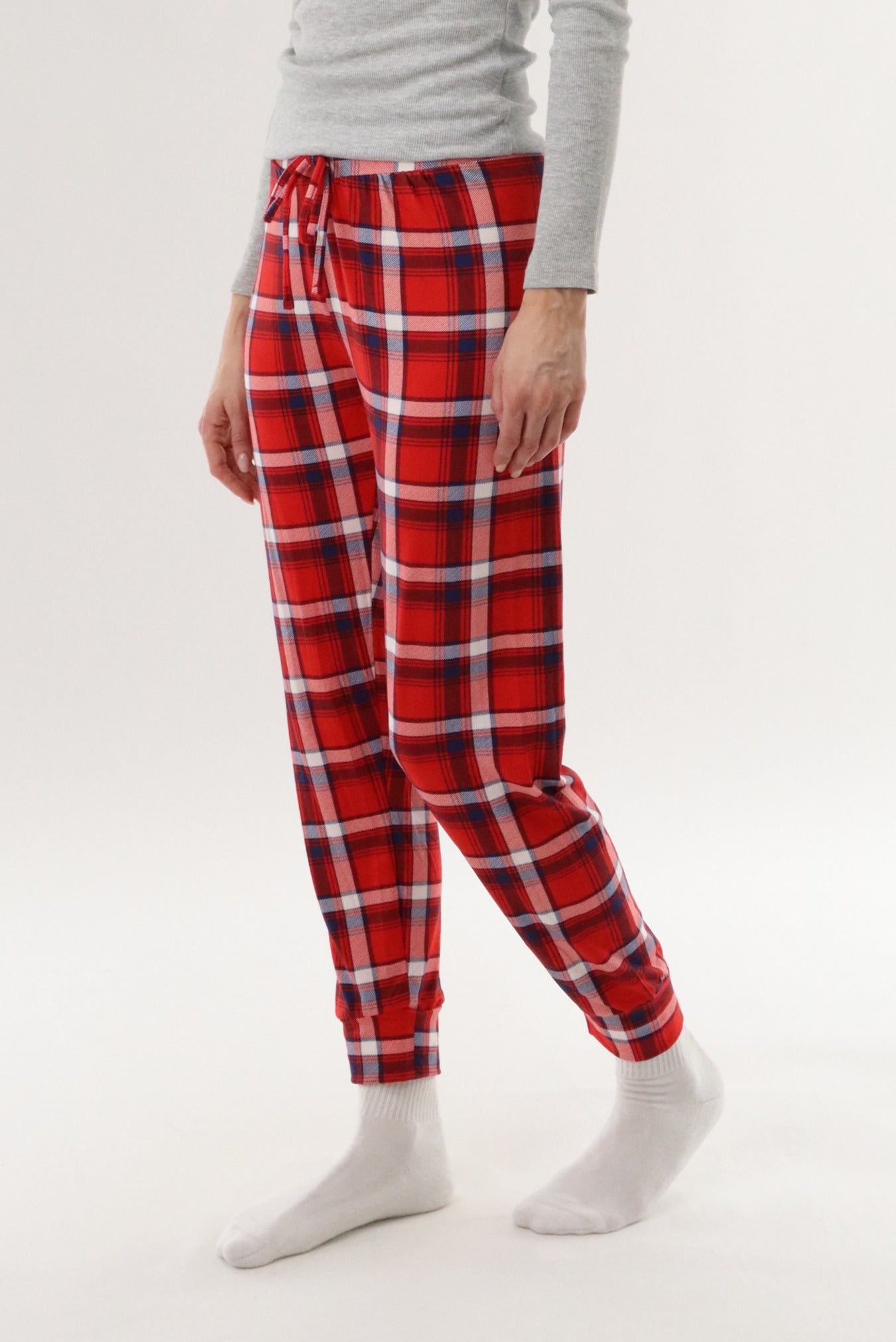Canada Weather Gear Jogger Pajama Pants - Red - Womens Pajamas - Canada Weather Gear