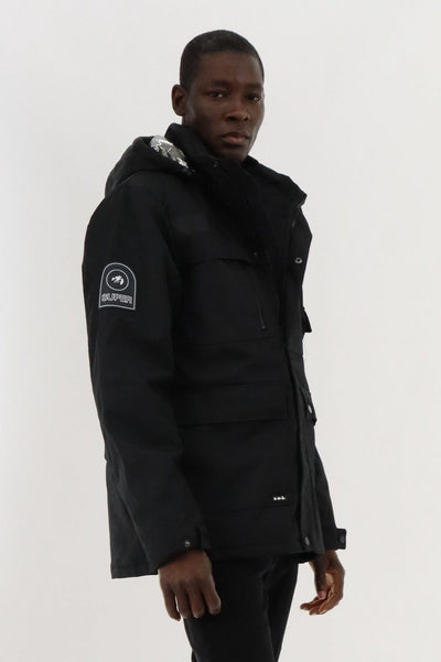 Super Triple Goose Utility Parka Jacket - Black - Mens Parka Jackets - Canada Weather Gear