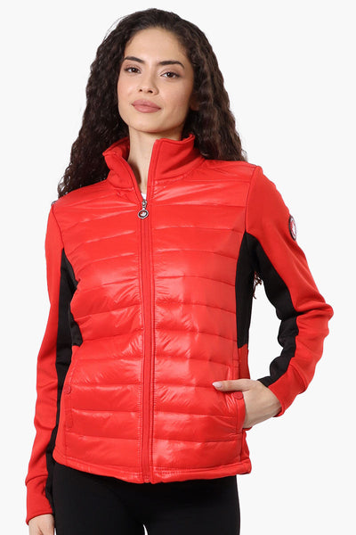 Canada Weather Gear Nylon Puffer Lightweight Jacket - Red - Womens Lightweight Jackets - Canada Weather Gear