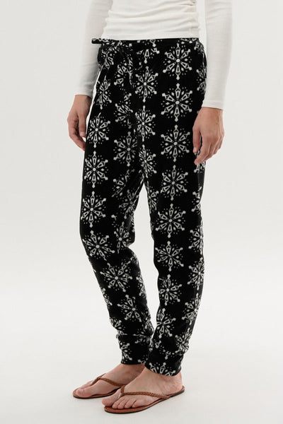 Canada Weather Gear Festive Print Pajama Pants - Black - Womens Pajamas - Canada Weather Gear