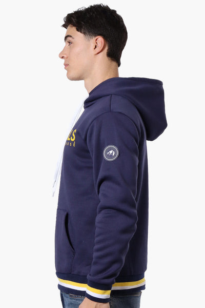 Essentials Super Triple Goose Striped Cuff Detail Hoodie - Navy - Mens Hoodies & Sweatshirts - Canada Weather Gear