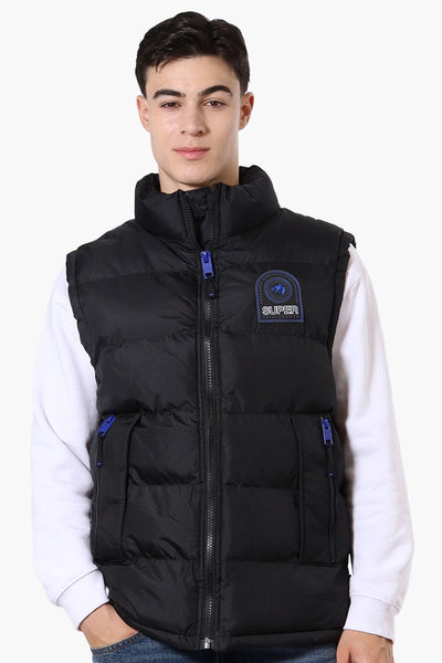 Super Triple Goose Double Pocket Bubble Vest - Black - Mens Vests - Canada Weather Gear