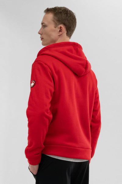 Canada Weather Gear Fleece Half Zip Hoodie - Red