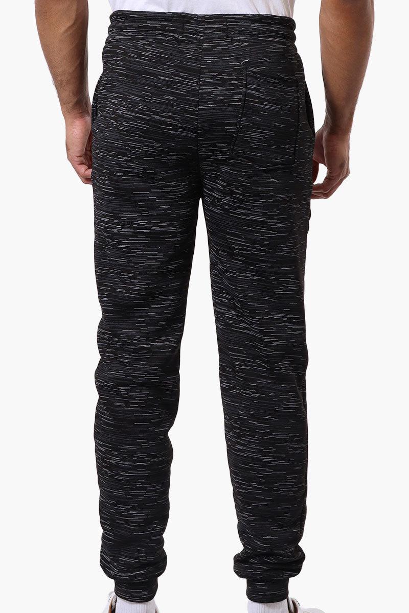 Canada Weather Gear Patterned Tie Waist Joggers - Black - Mens Joggers & Sweatpants - Canada Weather Gear