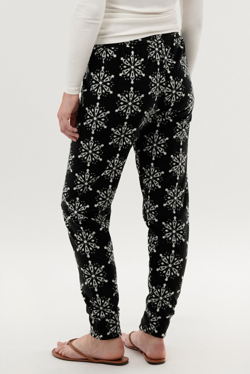 Canada Weather Gear Festive Print Pajama Pants - Black - Womens Pajamas - Canada Weather Gear
