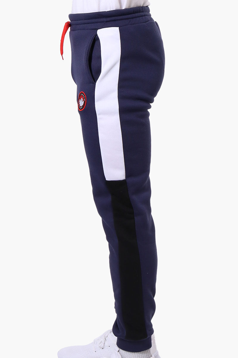 Canada Weather Gear Side Stripe Tie Waist Joggers - Navy - Mens Joggers & Sweatpants - Canada Weather Gear