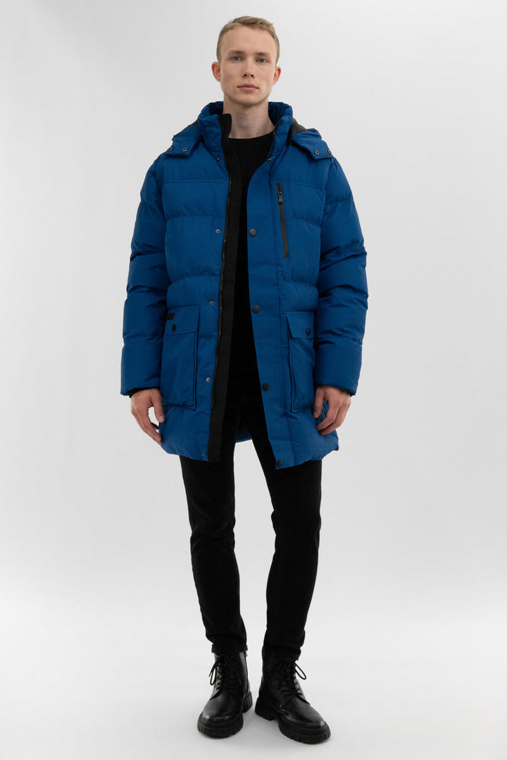Canada Weather Gear Puffer Parka Jacket - Blue