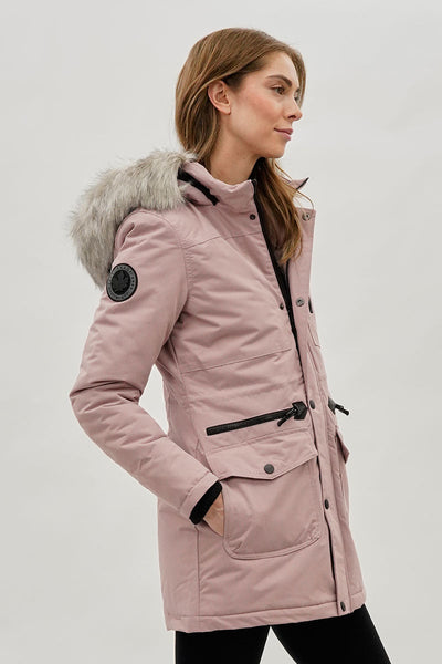Canada Weather Gear Faux Fur Lined Parka Jacket - Pink