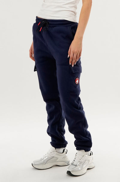 Canada Weather Gear Fleece Cargo Joggers - Navy - Womens Joggers & Sweatpants - Canada Weather Gear