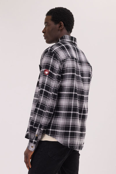 Canada Weather Gear Flannel Button Up Casual Shirt - Grey