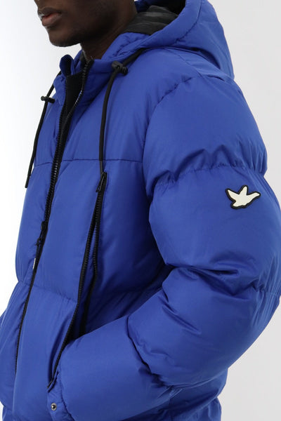 Super Triple Goose Puffer Parka Jacket - Blue - Mens Parka Jackets - Canada Weather Gear