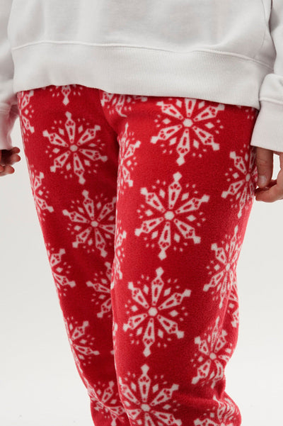 Canada Weather Gear Festive Print Pajama Pants - Red - Womens Pajamas - Canada Weather Gear