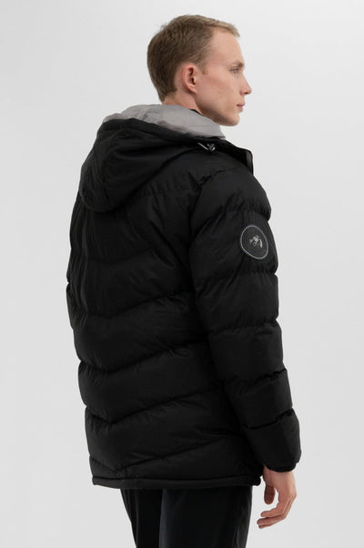 Super Triple Goose Chevron Bomber Jacket - Grey