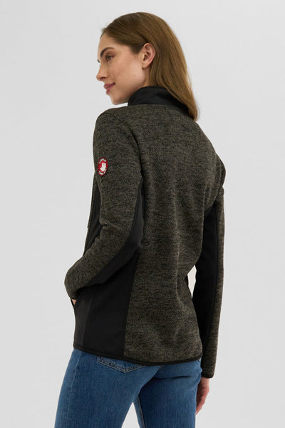 Canada Weather Gear Fleece Zip Up Lightweight Jacket - Olive - Womens Lightweight Jackets - Canada Weather Gear