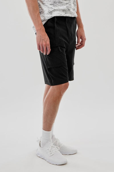 Canada Weather Gear Solid Belted Ripstop Cargo Shorts - Black - Mens Shorts & Capris - Canada Weather Gear